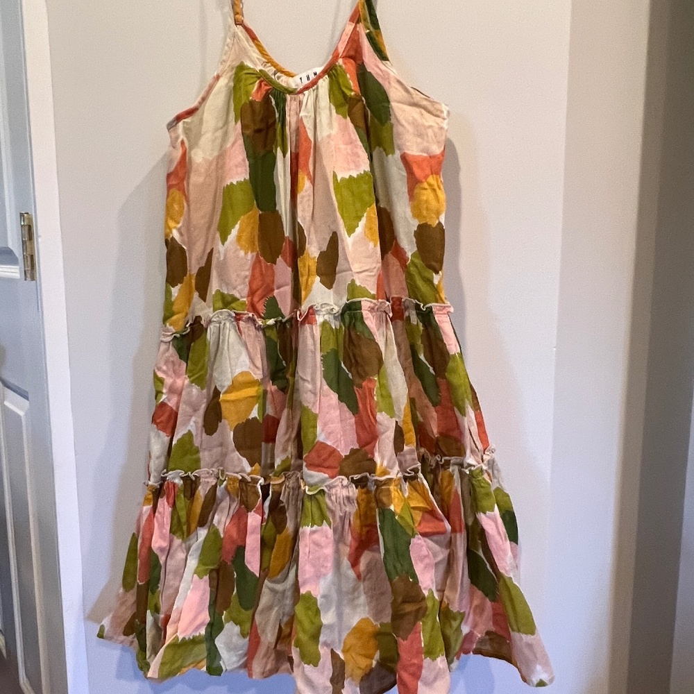 THML tiered spaghetti strap dress Size M